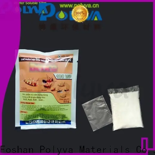 POLYVA high quality water soluble plastic bags factory price for solid chemicals 1