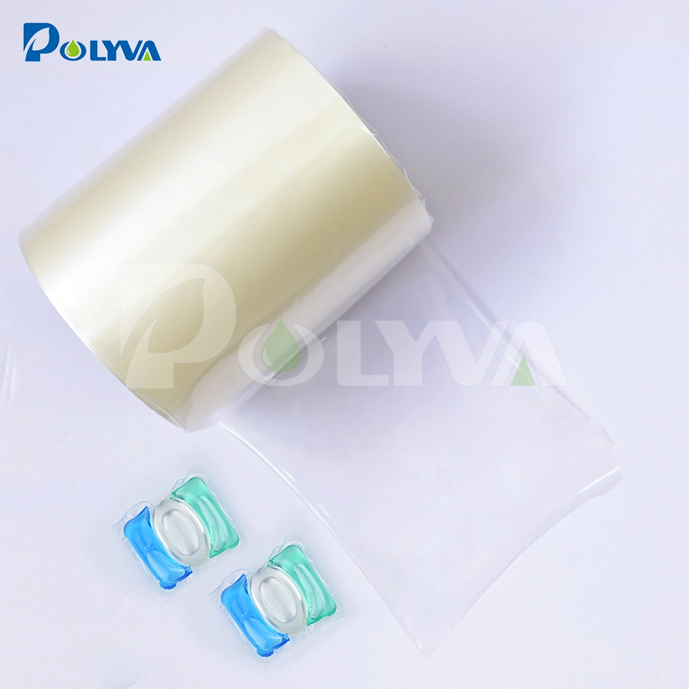 Water soluble laundry pod film, suitable for packaging liquids, high quality and high transparency 1