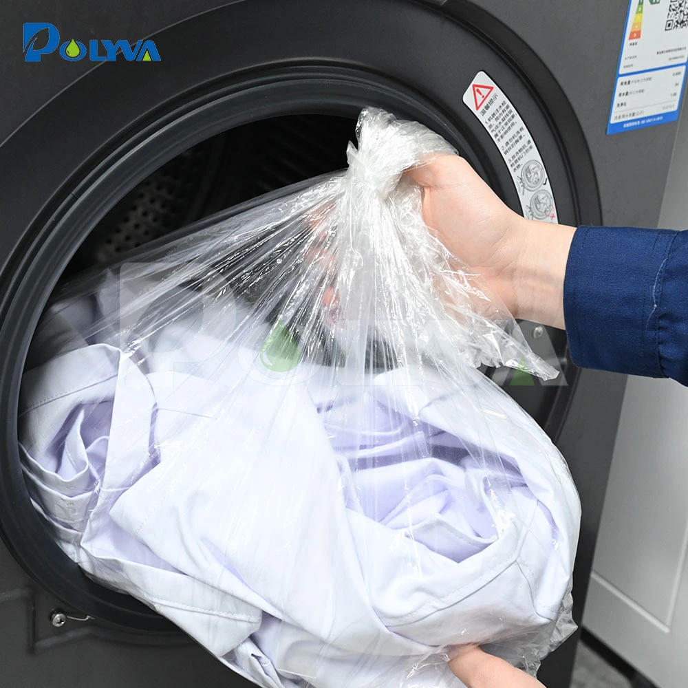Dissolve no residue, anti contact water-soluble laundry bag 1