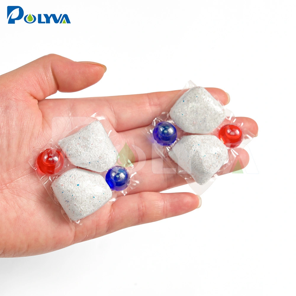 POLYVA 4 Chamber Dishwasher Detergent Pods Remove Oil Stains, Support OEM&ODM Service 1