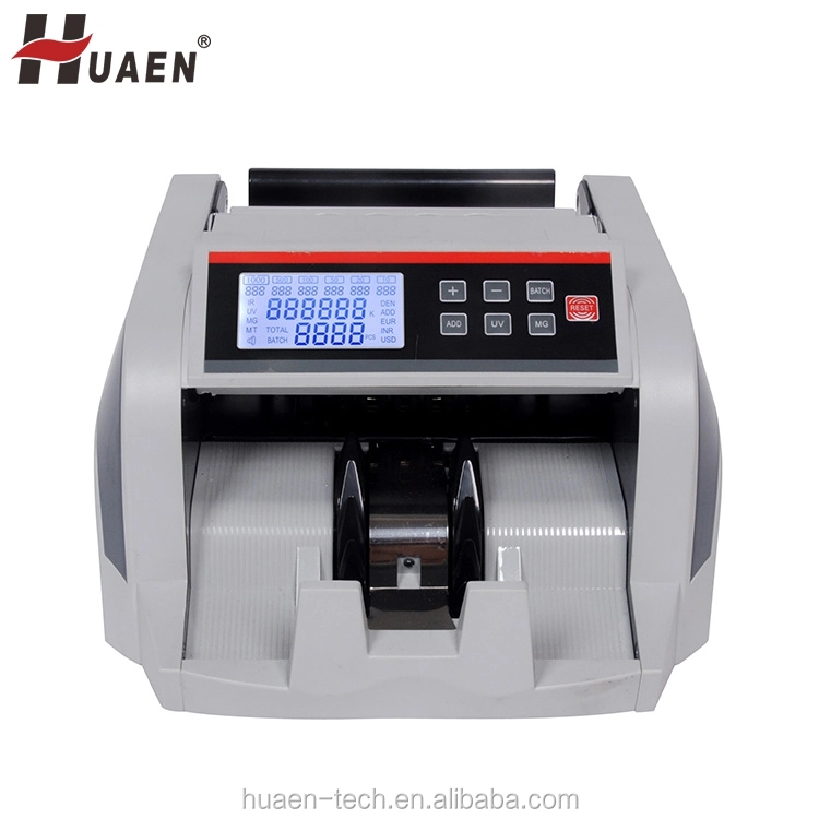 HUAEN - Máquina contadora de billetes con pantalla digital, detector de billetes y valor mixto, económica 1
