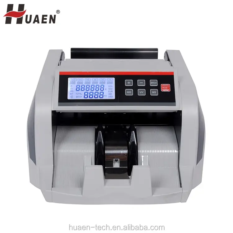HUAEN - Cheap banknote cash digital display detecting bill money counting machine mix value counting 1