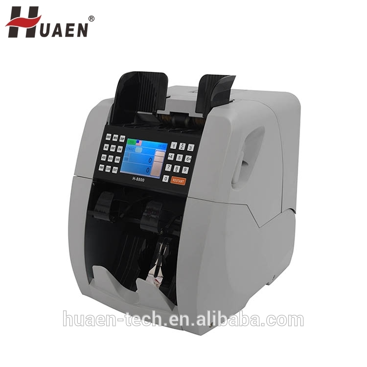 HUAEN - Bank use heavy duty top-loading multi-currency bill counter mix value counting 1