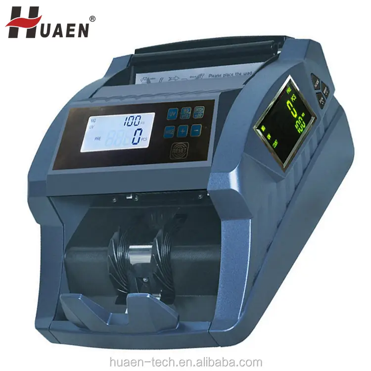 HUAEN - Equipo bancario de alto rendimiento, contador de billetes multidivisa, máquina contadora de billetes, detector multidivisa &lt;000000&gt; 1