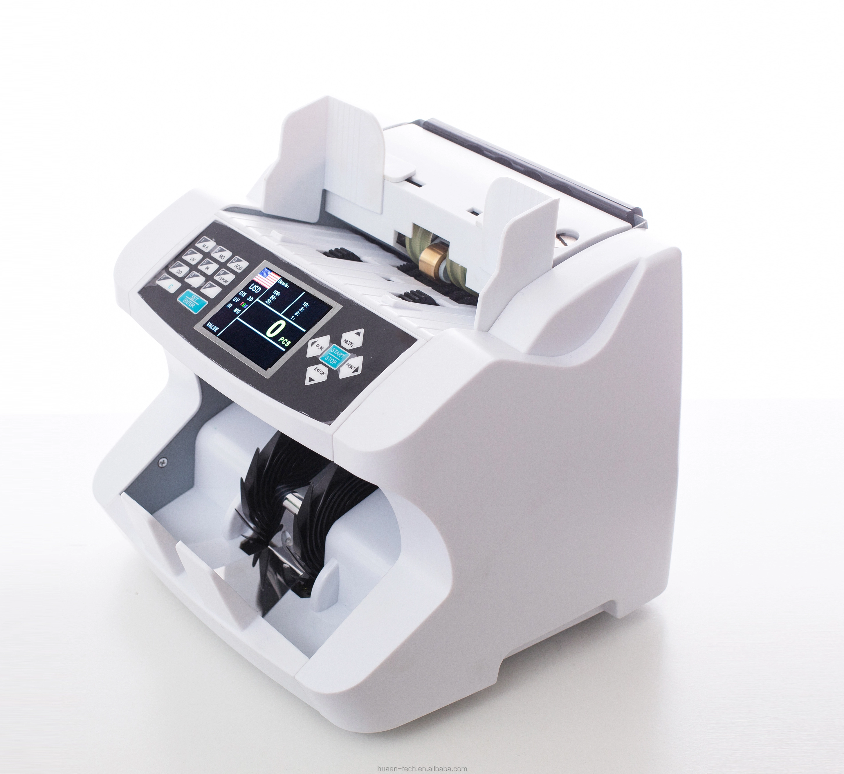 HUAEN - multi currency value counter TFT display money counting machine intelligent bill counter mix value counting 1