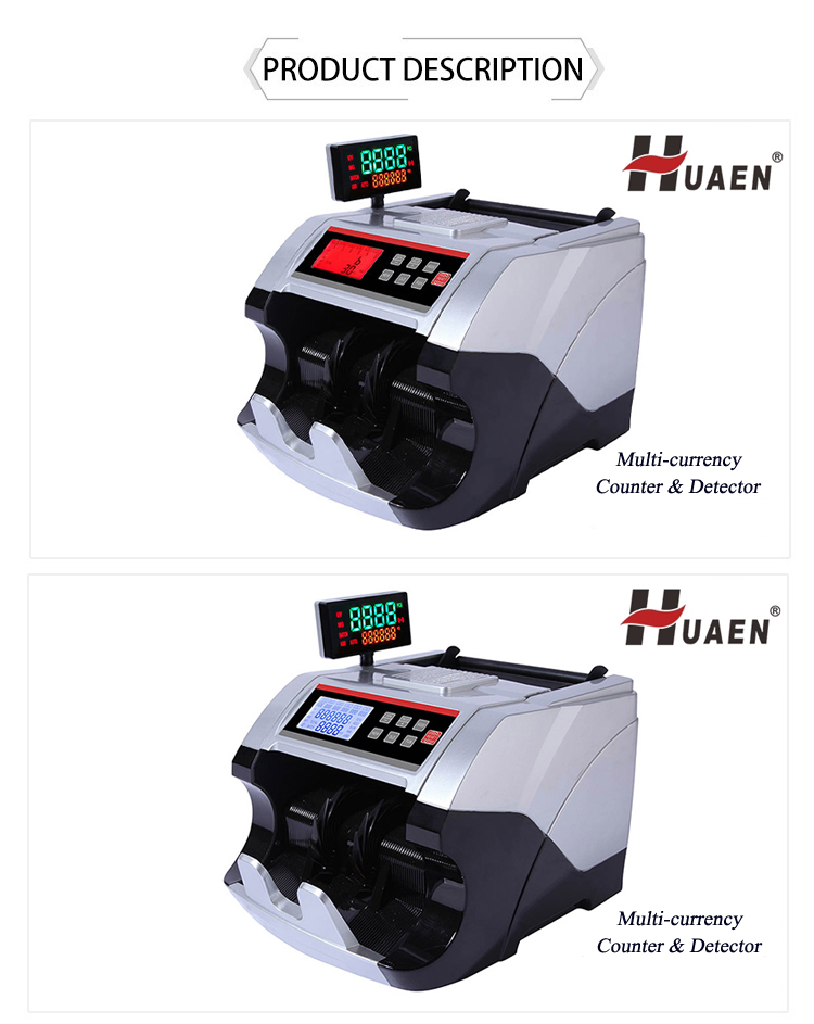 High Efficient Automatic Multi-Currency LCD/LED Display Banknote Counter