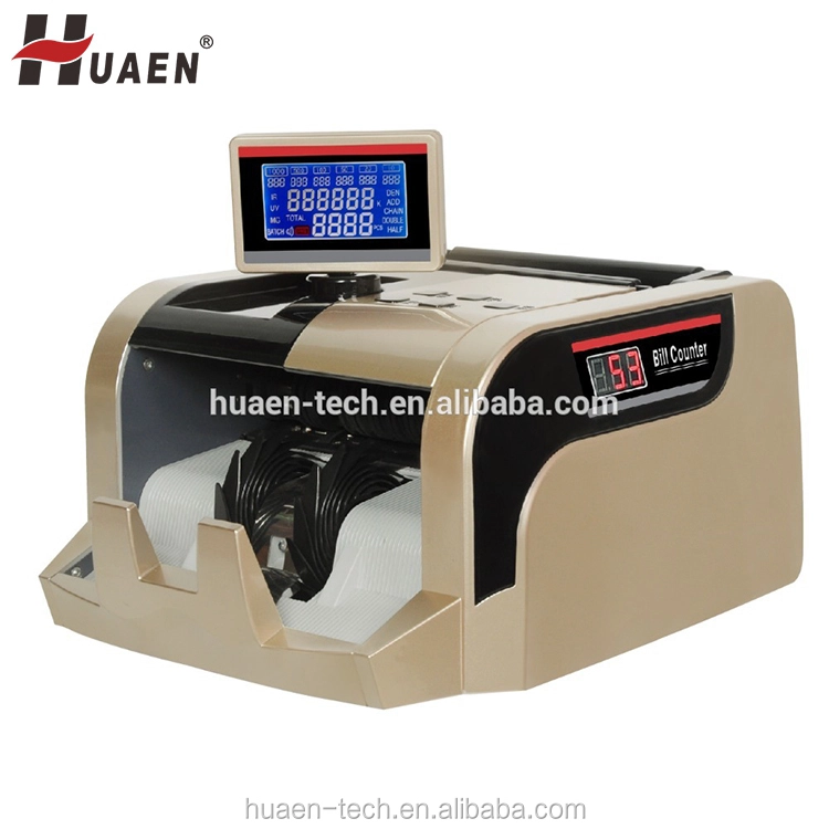 HUAEN - bill counter money counting machine money detector with UV MG IR MT Value for INR 1