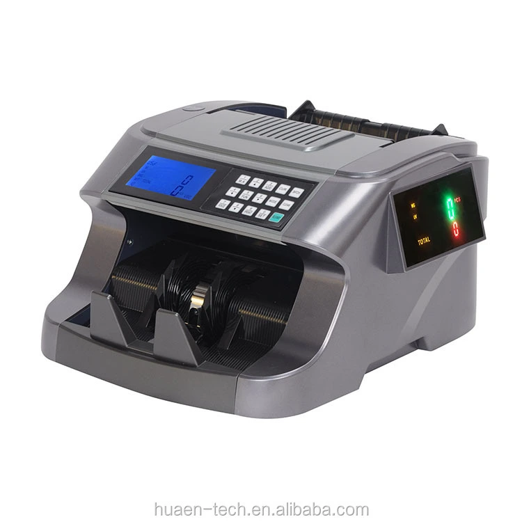 HUAEN - Intelligent Money Multi-currency Bank Value LCD Cash Bill Counter Mult-currency Counterdetector 1