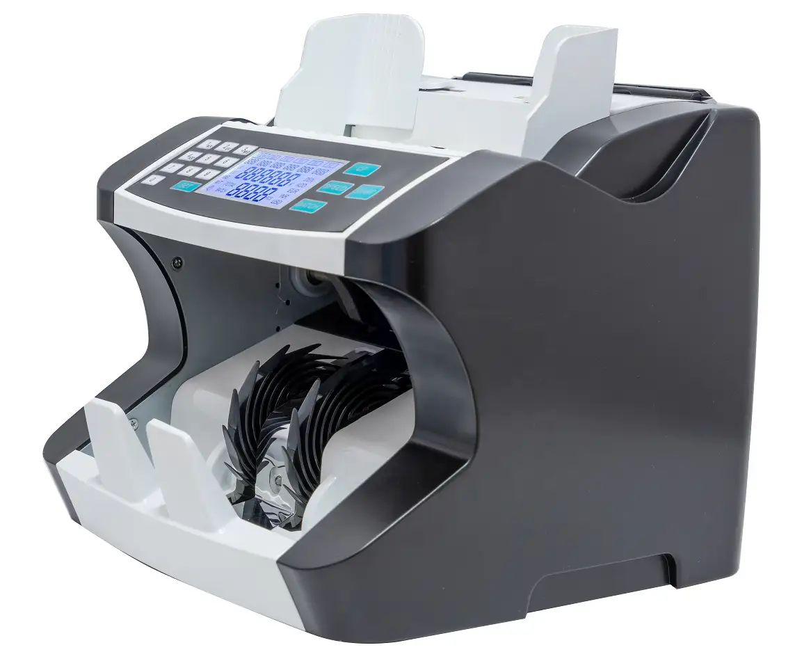 Front Top Loading Automatic Bill Cash Money Banknote Currency Counter and Detector Counting Machine 1