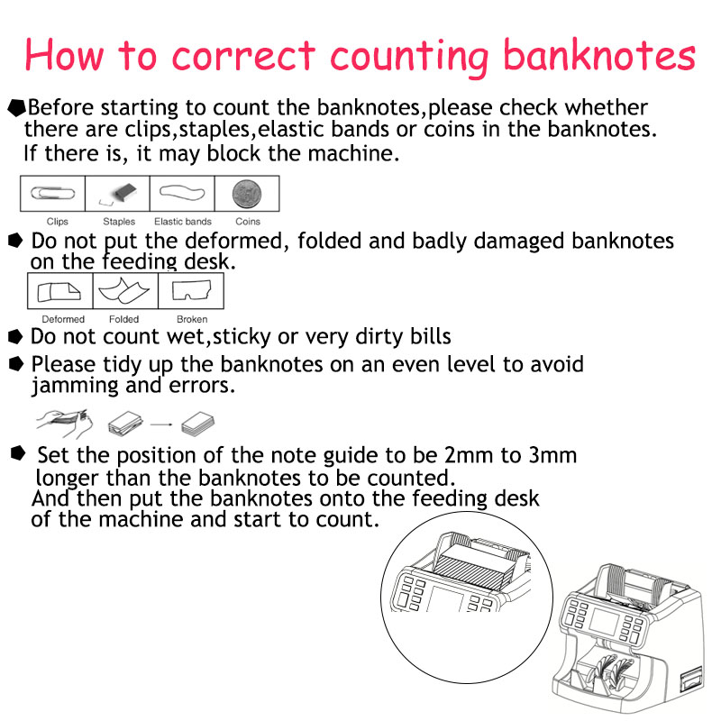 How to correct counting banknotes 1