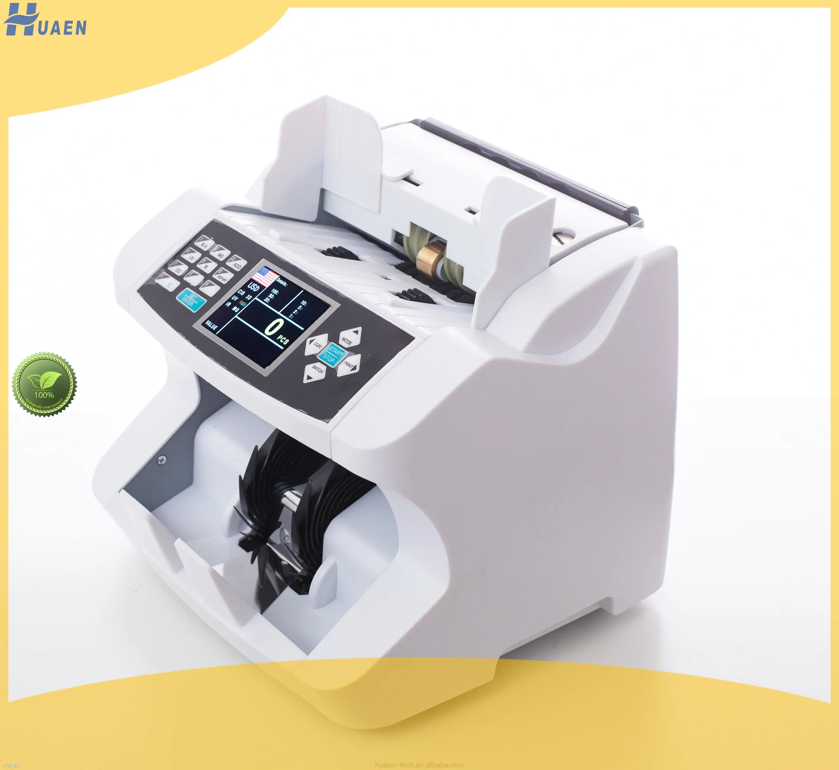 Commercial mixed denomination currency value counter factory | HUAEN 1