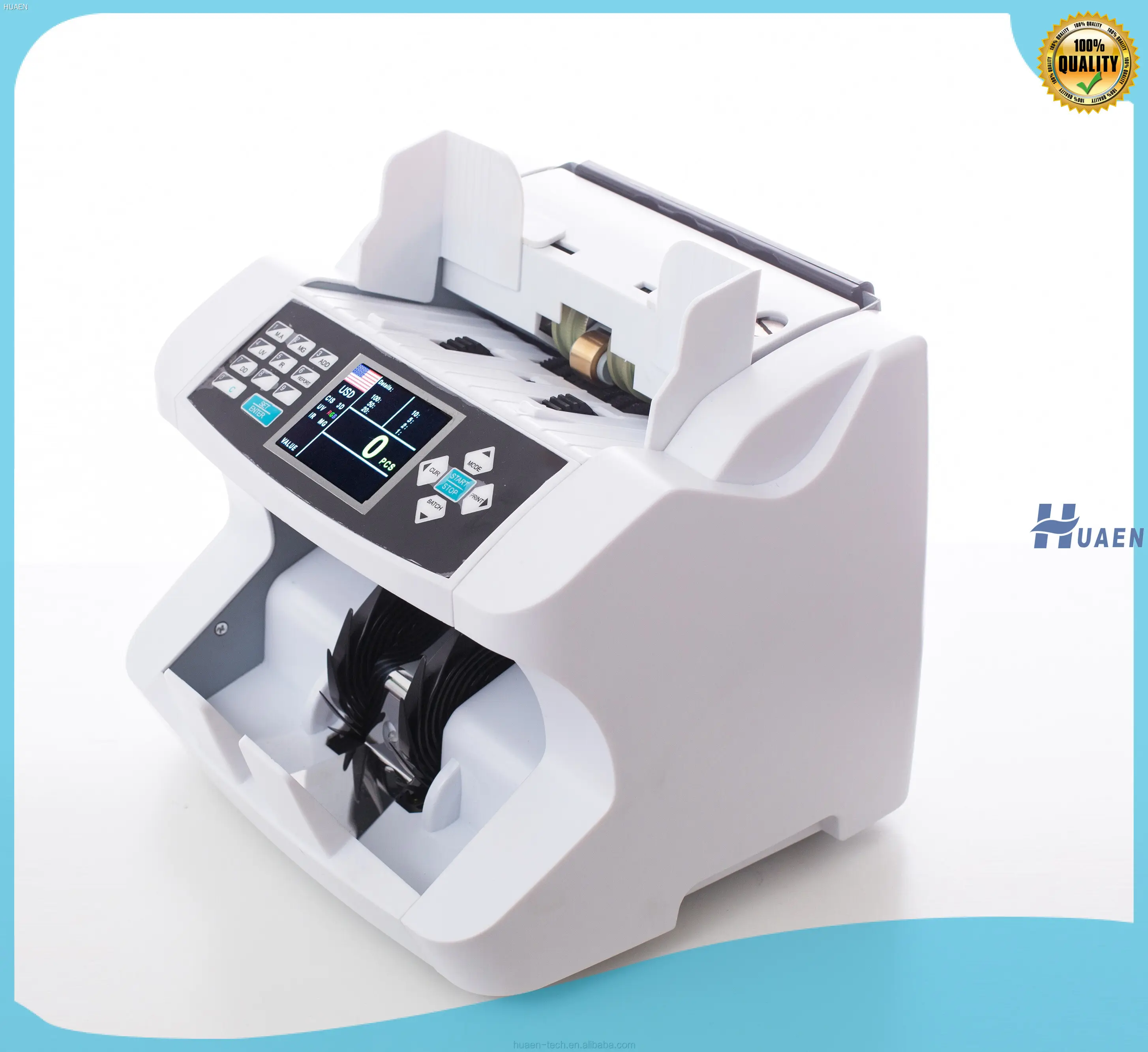 Quality money counter that counts value factory price | HUAEN 1