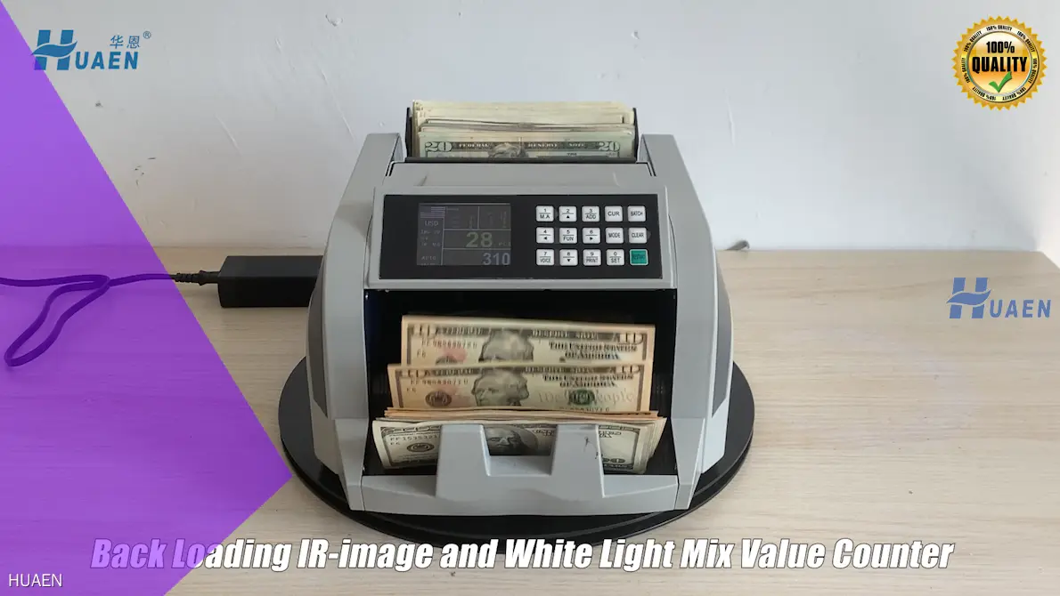 Custom made mixed denomination currency value counter supply | HUAEN 1