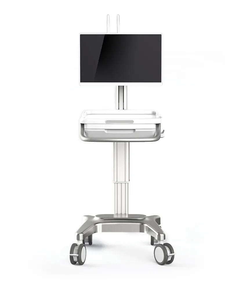 Hospital Rolling Computer Cart by Core Thriving 3