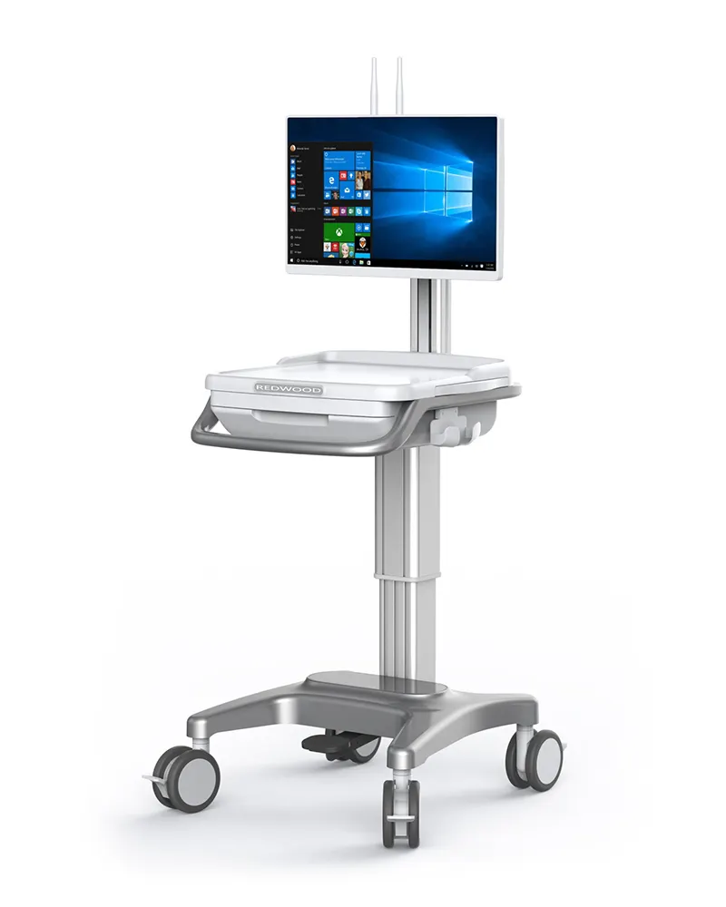 Hospital Rolling Computer Cart by Core Thriving 2
