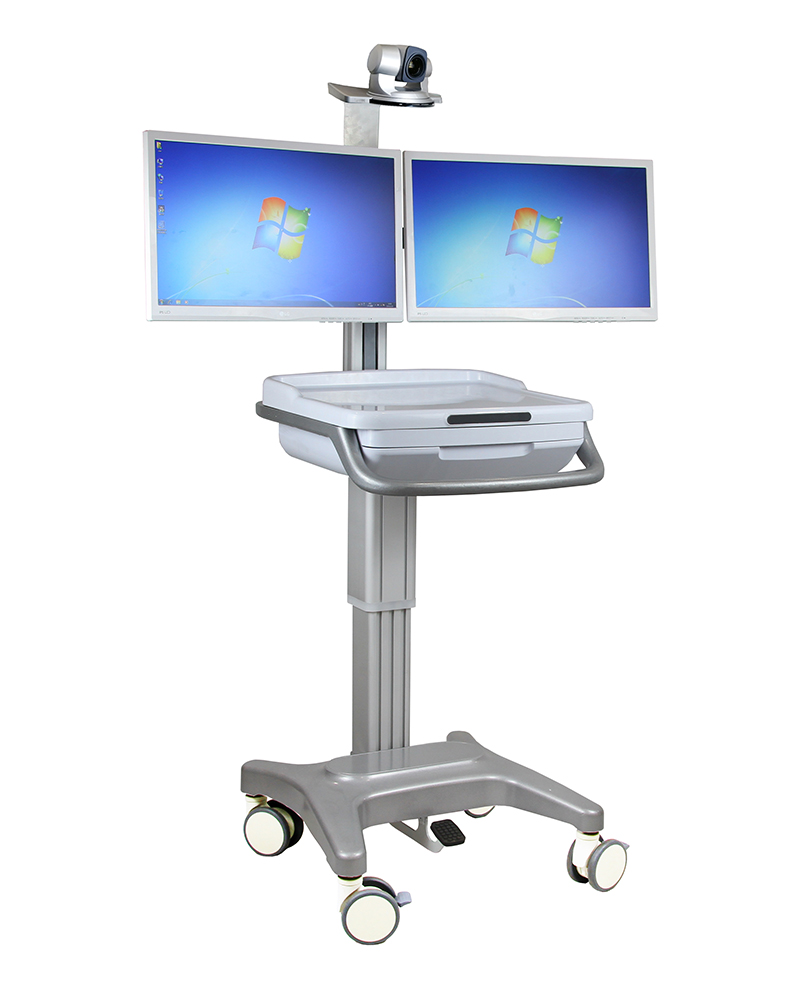 Products Dual Monitor Mobile Computer Cart Manufacturers 2