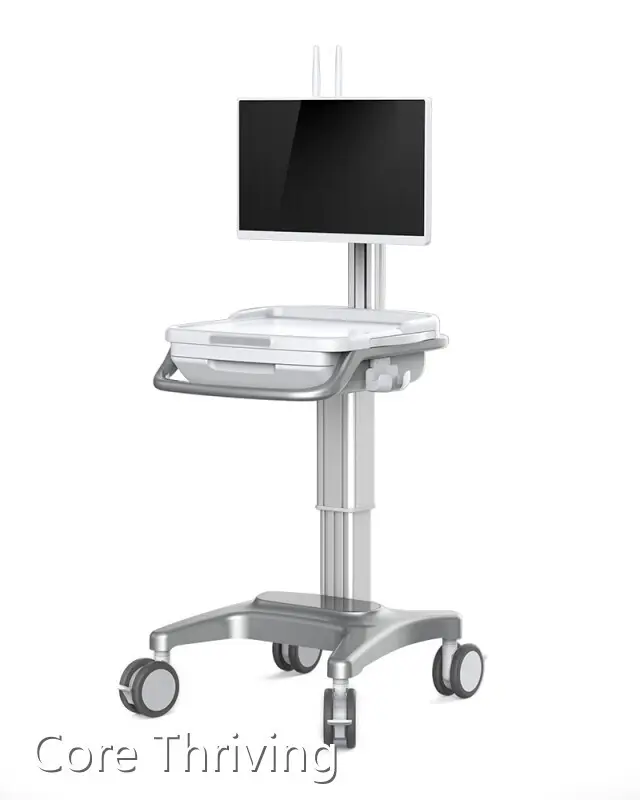 Hospital Rolling Computer Cart by Core Thriving 1