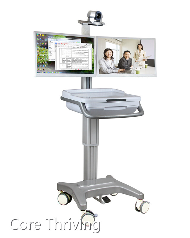 Products Dual Monitor Mobile Computer Cart Manufacturers 1