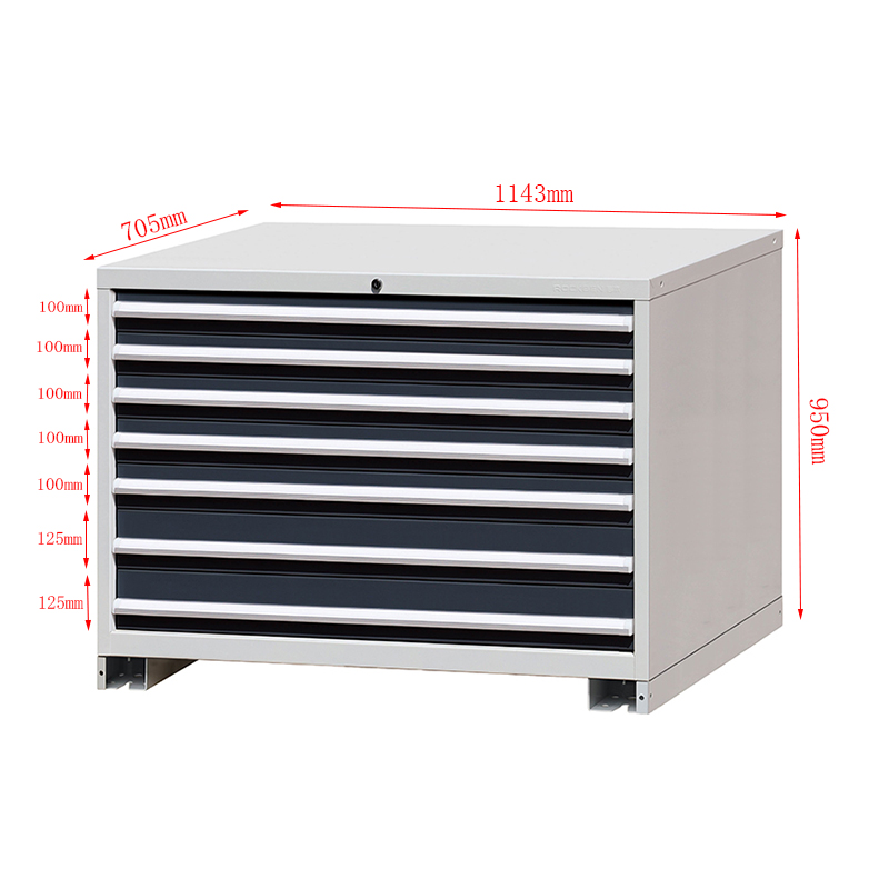 High-Quality 7-Drawer Steel Tool Cabinet with Locking Safety Design 8