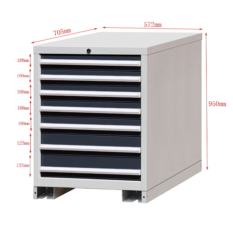 E100326-7B High quality lockable 7 drawers garage storage modular tool cabinet system for industrial working 9
