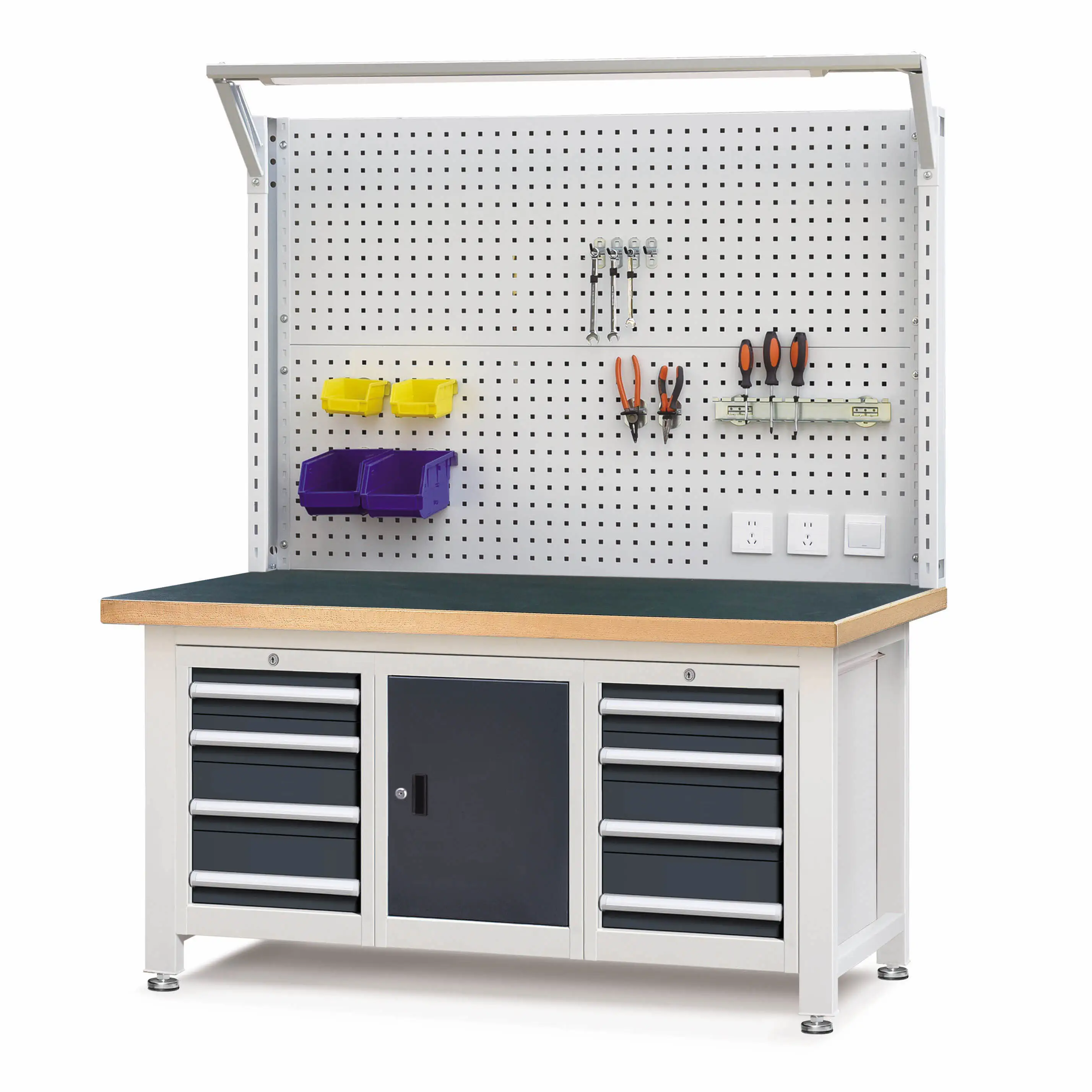 E221464-18 tibay at katatagan multifunctional workbench garahe workbench na may puwang sa imbakan 1