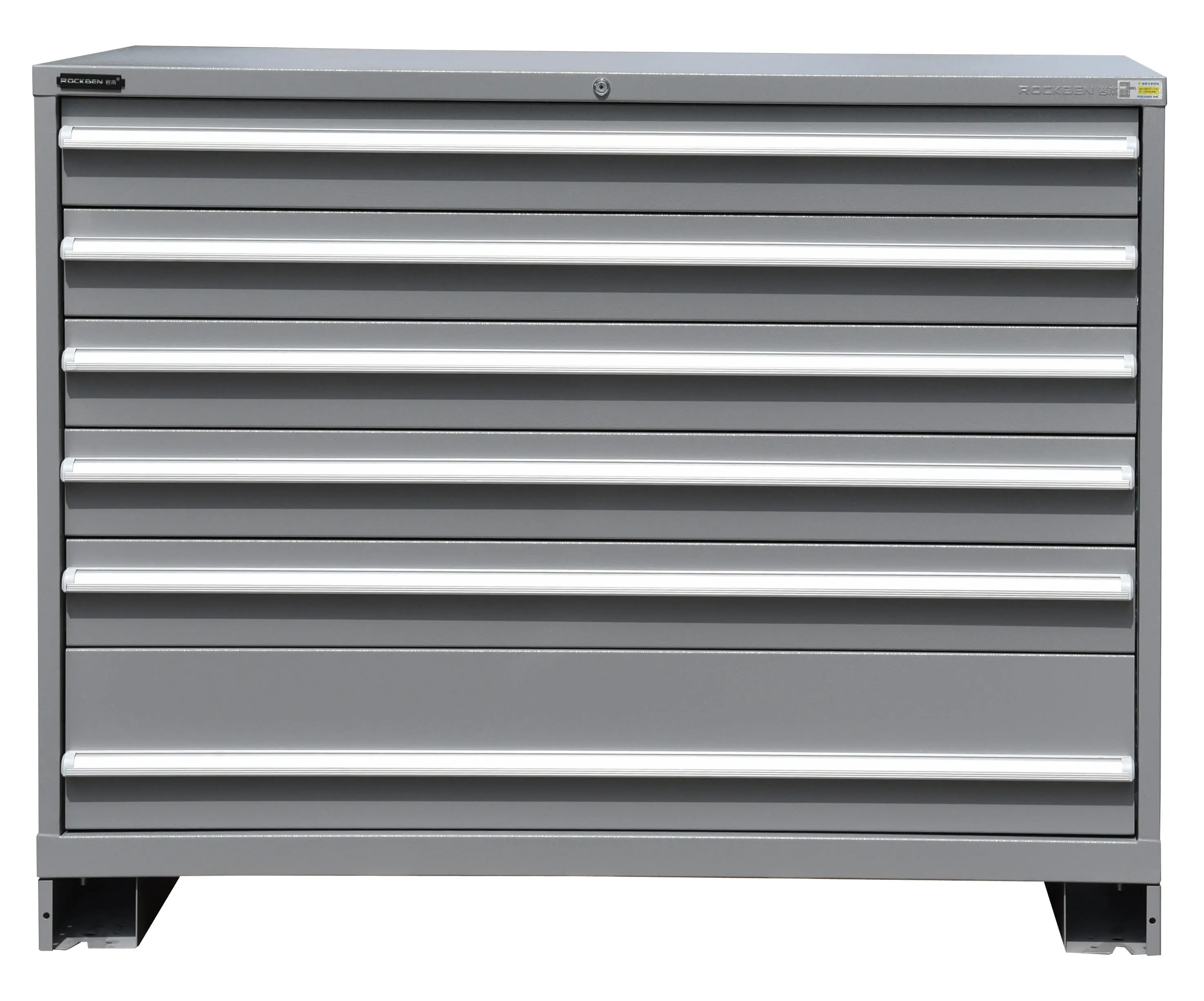 Heavy-Duty Six-Drawer Tool Cabinet with Safety Interlocking System 4
