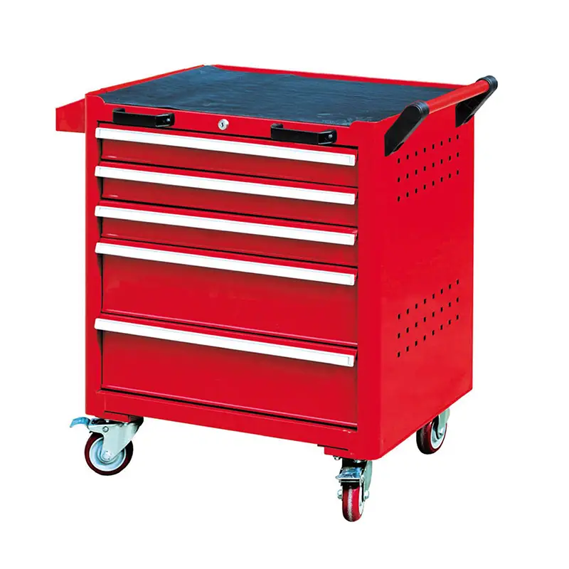 Pinakamahusay na na -customize na EH18201 Pag -aayos ng Tool Cart Trolley 5 Drawers Light Duty na may Wheels Company - Rockben 1