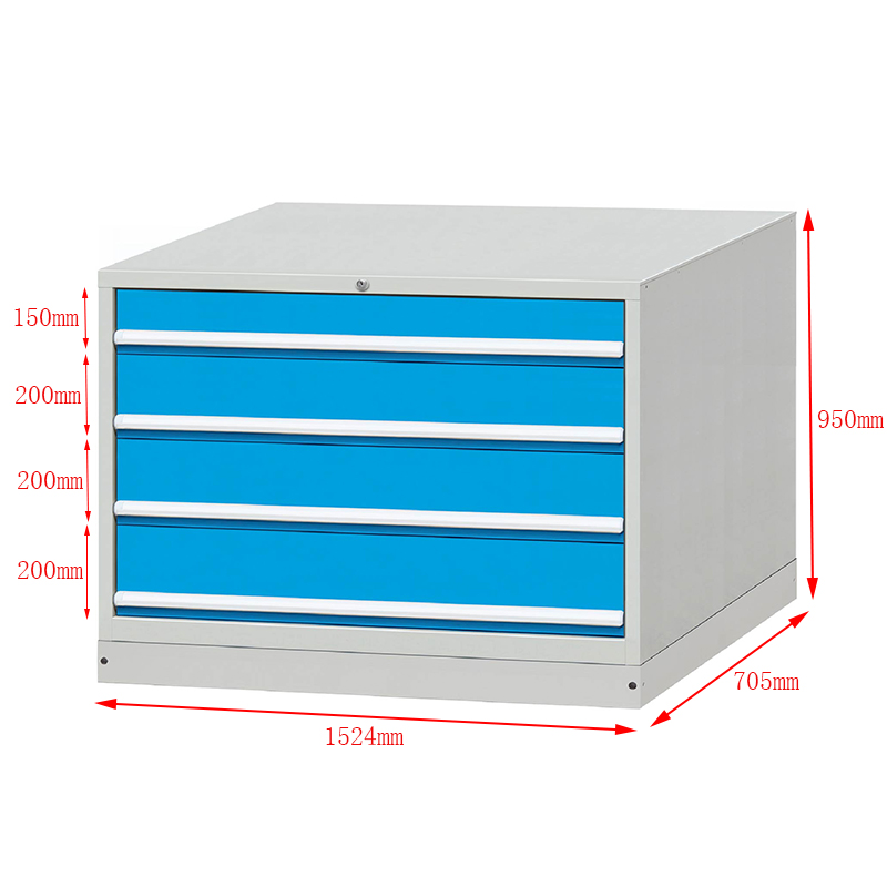 Stainless Steel Tool Cabinet with 4 Lockable Drawers 7