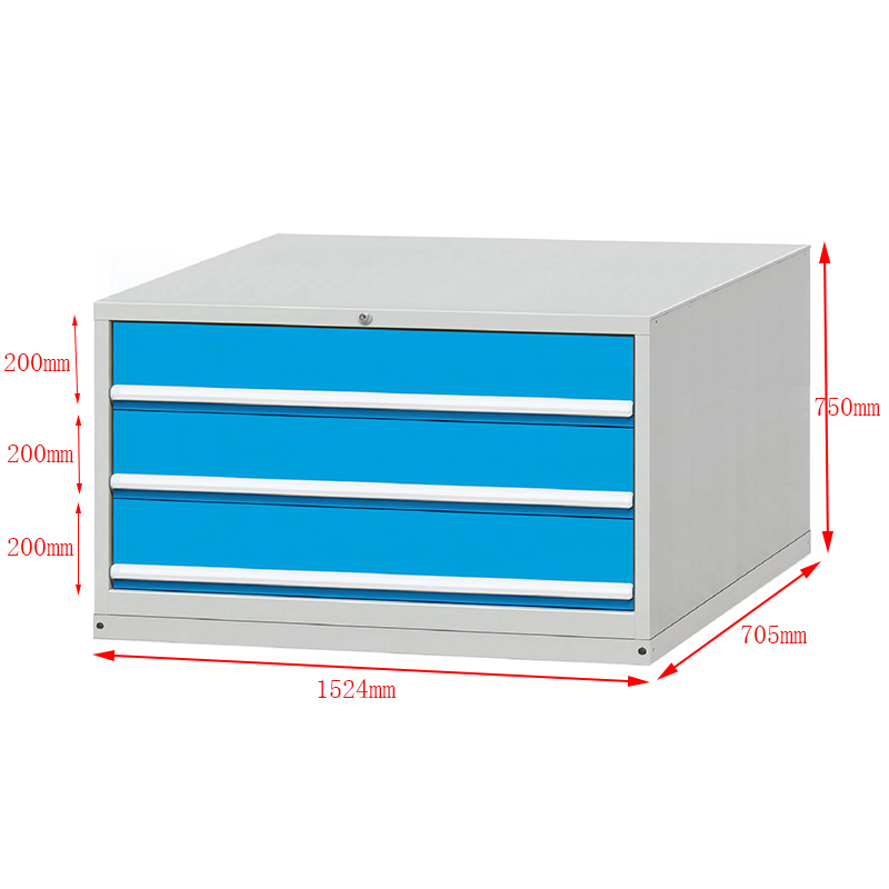 E101616-3B Practical major lockable per drawer load 200kg drawer pedestal cabinet for factory 7