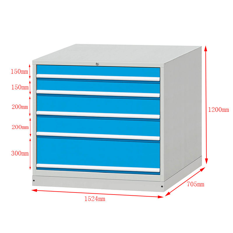 E101646-5B  Competitive Price  Industrial   five  drawers  blue tool chest  for  factory 7