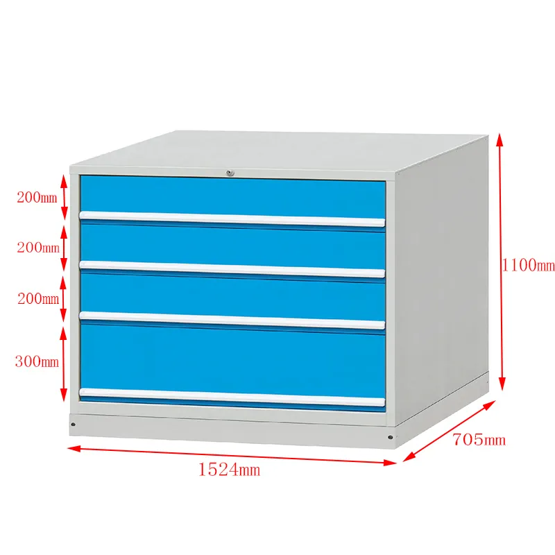 Heavy-Duty Tool Cabinet with Lockable Drawers - 200kg Capacity Each 2