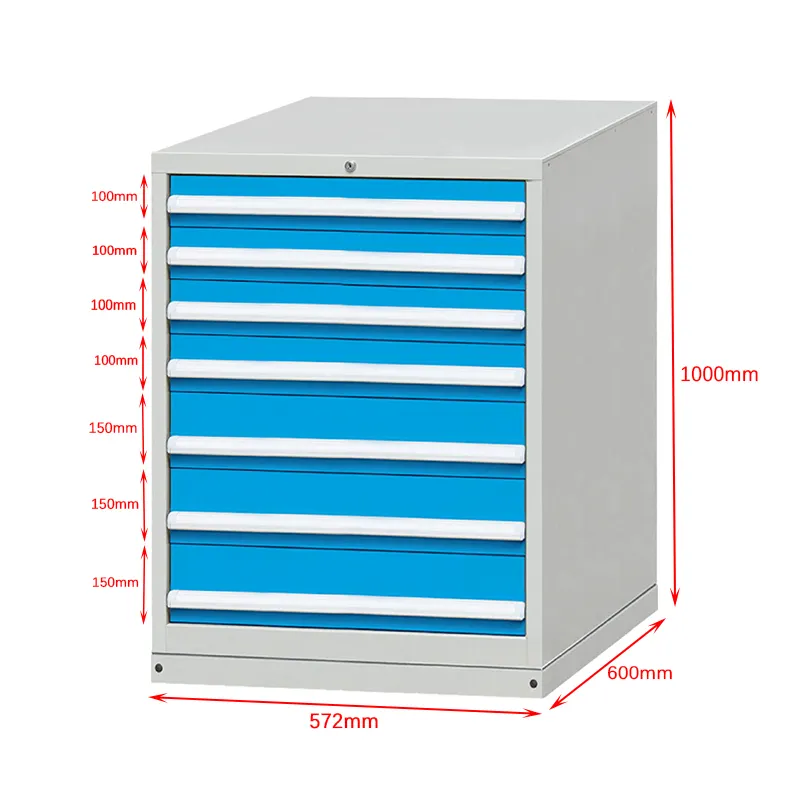 48 7 Drawer Tool Cabinet: Cold-Rolled Steel, 200kg Capacity 2