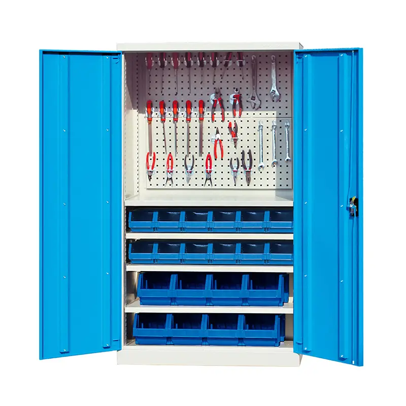 E136015-H180S Itinatampok na Boutique Factory na na-customize na Multi Layer Industrial Shelf Cabinet na may Hanging Board 1