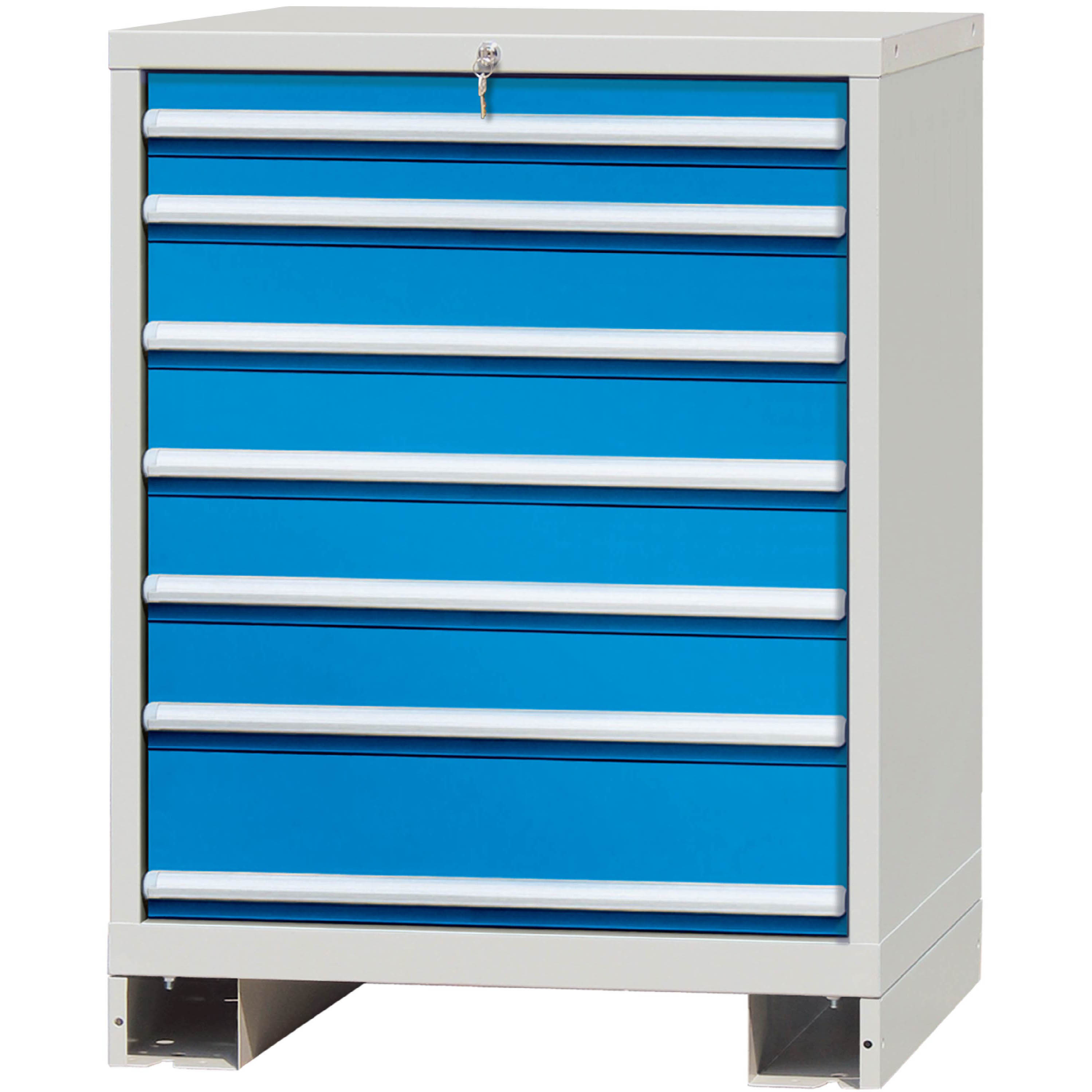 ROCKBEN - Popular Promotional Durable Gray Garage Tool Cabinet 7 Drawers Modular Tool Set Cabinet Drawer Cabinets and storage cabinets 11