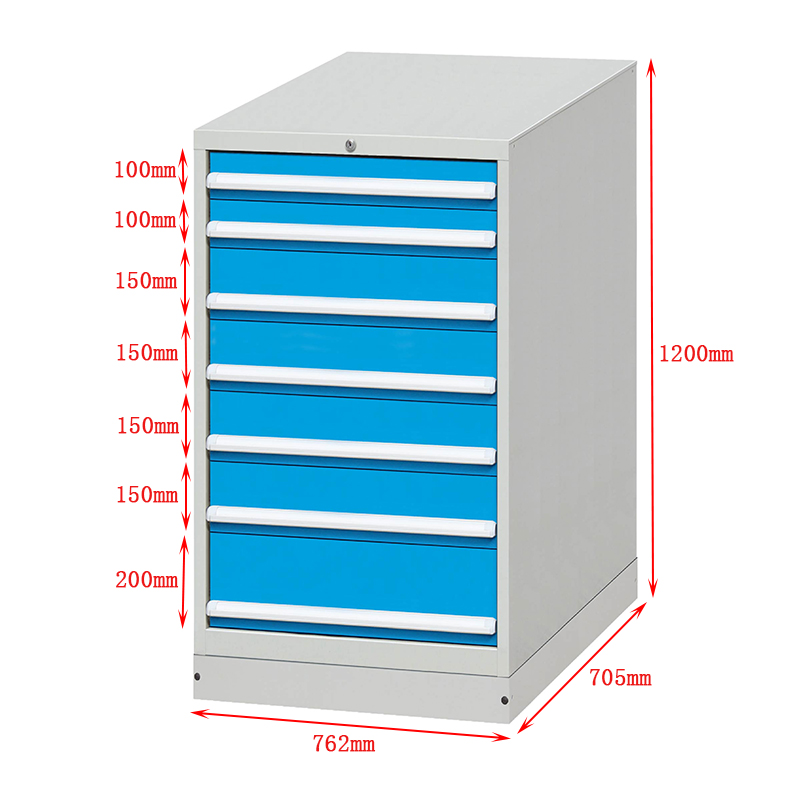 Yanben Steel Tool Cabinet with 7 Drawers - 100-200kg Capacity 8
