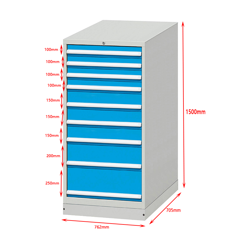 E100851-9B Popular Promotional Garage Cabinet 9 drawers high load capacity tool chests and cabinets 8