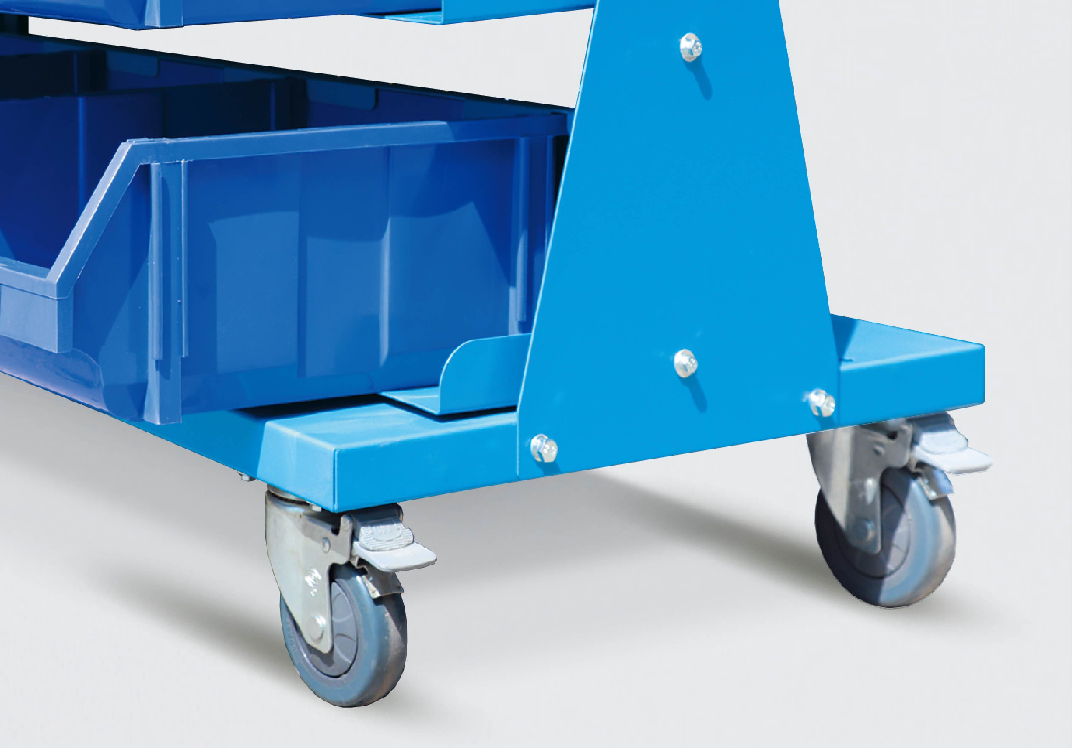 E313318 Wholesale customized practicalMobile double-sided type toolbox cabinet,Parts box cart 8