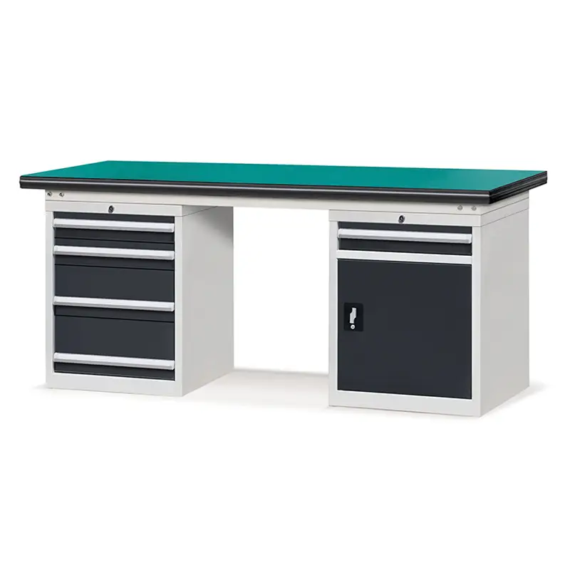 Pinakamahusay na E210261-11 Storage Cabinet Tool Workbench Lahat ng Welded Metal Steel Worktables Company - Rockben 1