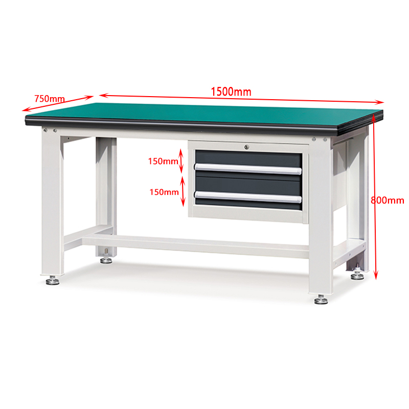 Quality E220131-11 laboratory workbench Anti static material 2 drawers Manufacturer | ROCKBEN 8