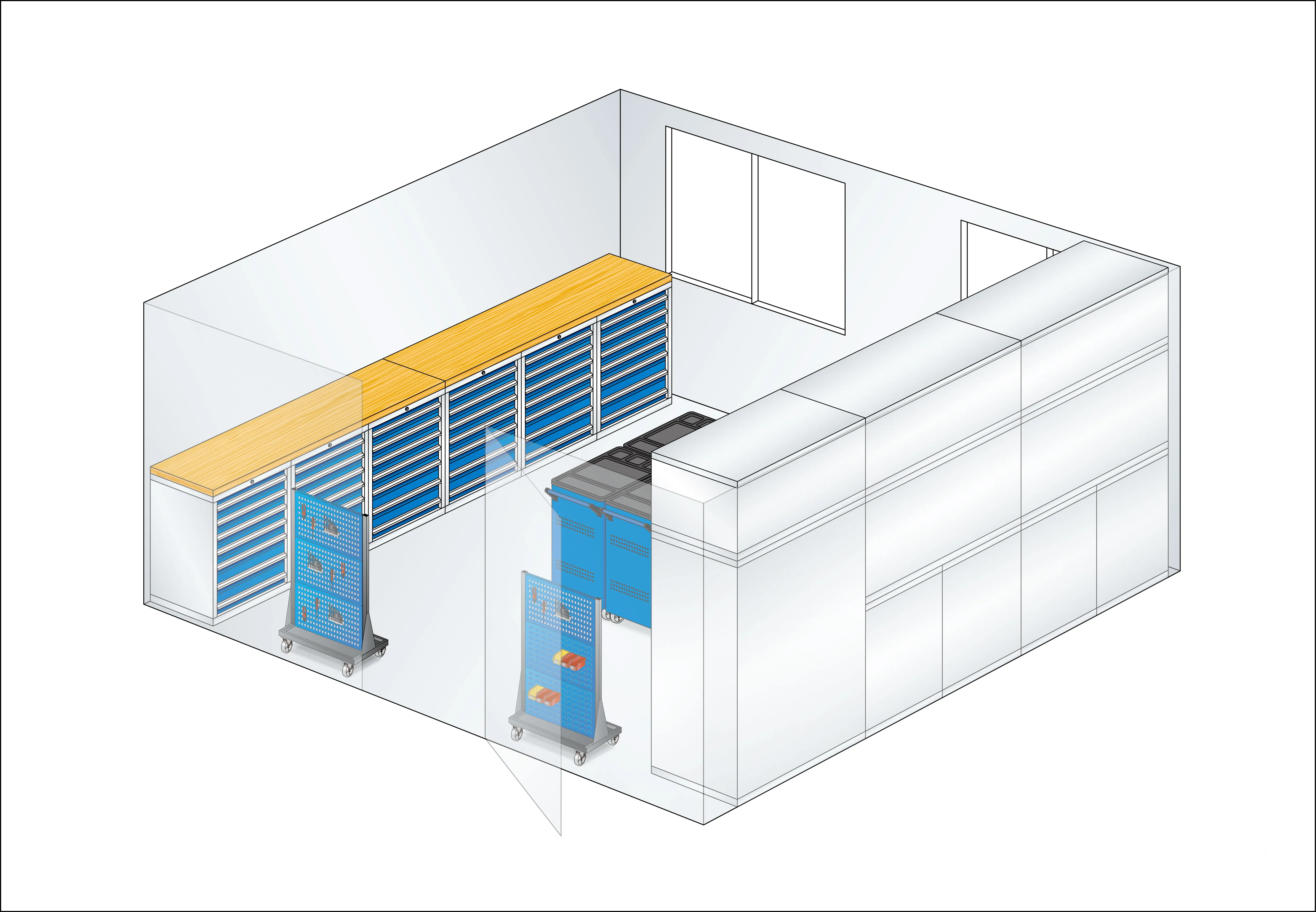 ROCKBEN | High-quality tool cabinet manufacturer factory 5
