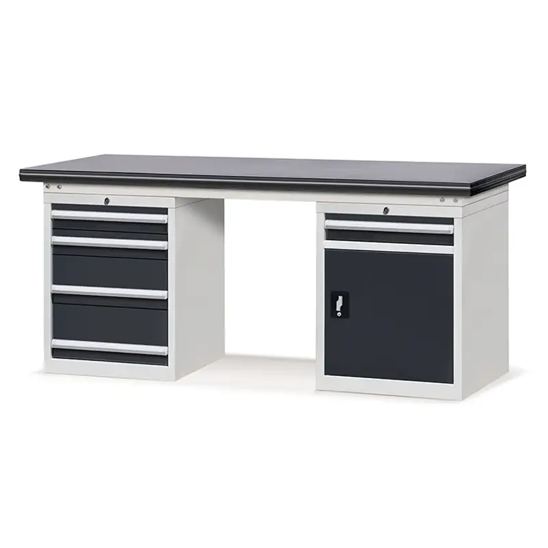 E210261-15 Storage Cabinet Tool Cabinet Workbench Garage 5 Drawers Metal Steel Workbenches 1