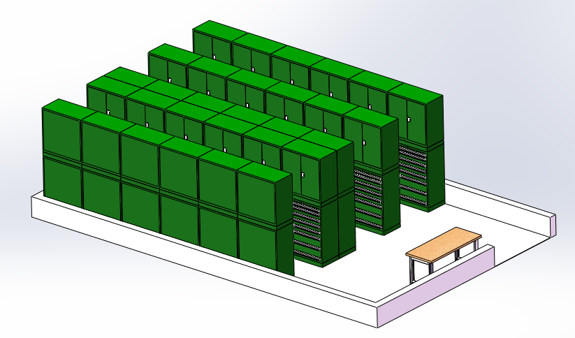 E100853-11B-W metal cabinet with drawers High strength   high  load  capacity   11  drawers   tool cabinet 12