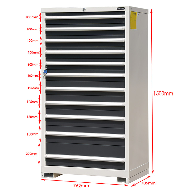 E100853-11B-W metal cabinet with drawers High strength   high  load  capacity   11  drawers   tool cabinet 9