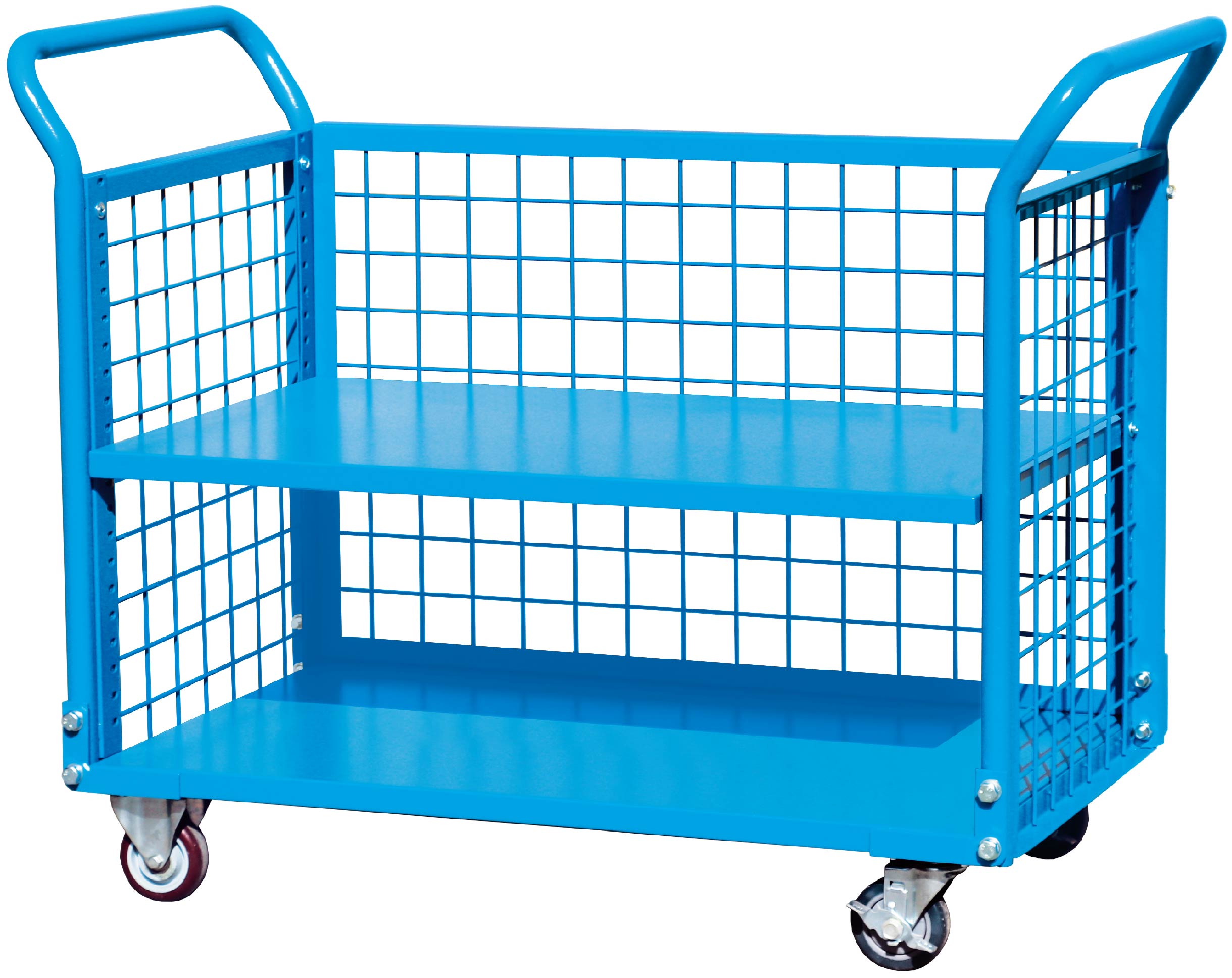 Best E312027  Trolleys  Steel 2-layer platform handcart   metal  steel  tool  cart Company - ROCKBEN 9