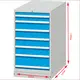 Heavy-Duty 7-Drawer Steel Tool Cabinet - RAL5012 Powder Coated 2