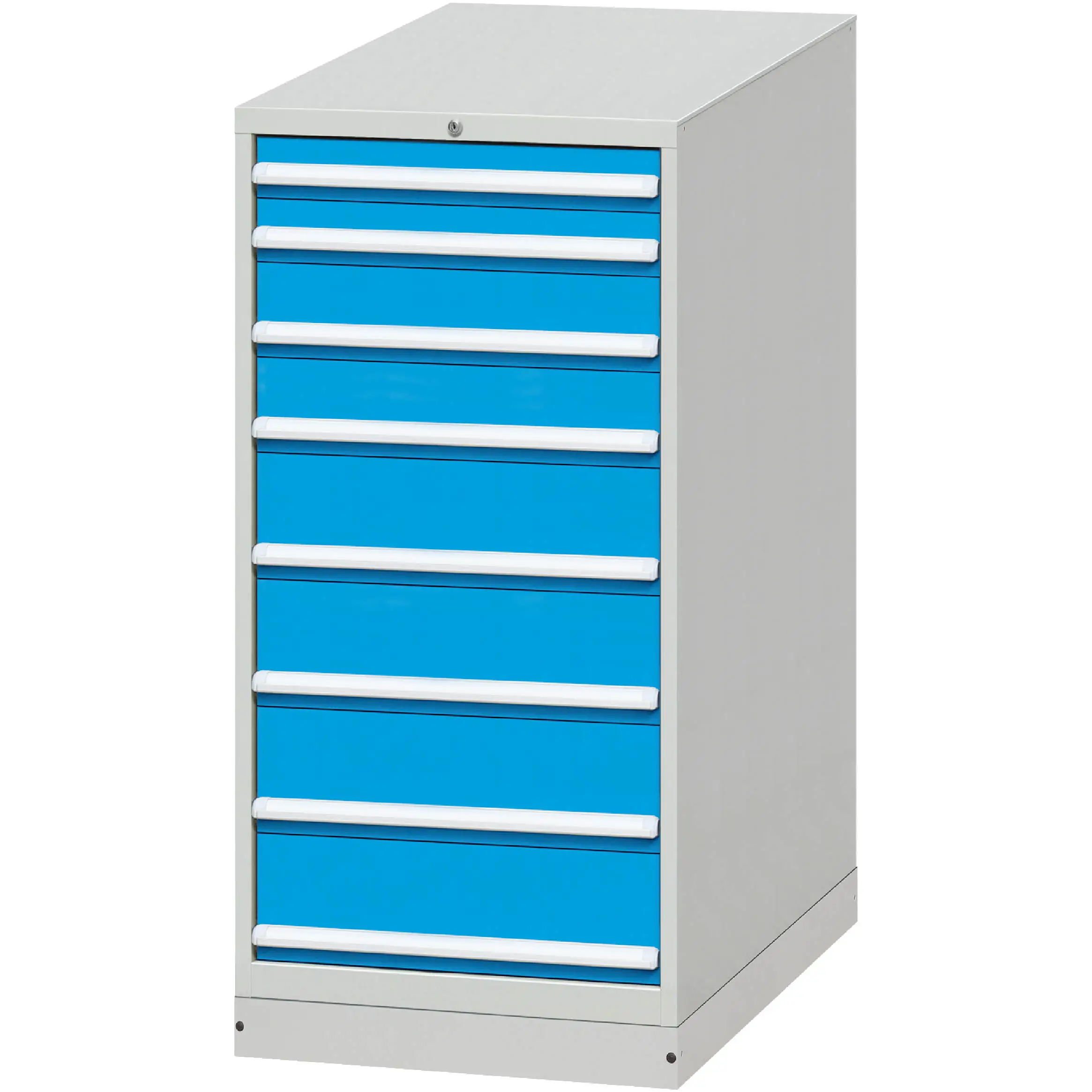 E100851-8B Mainit na Pagbebenta Matibay Cold Rolled Steel Plate Tool Box Cabinet Grey at Blue Metal Storage Tool Cabinet 1