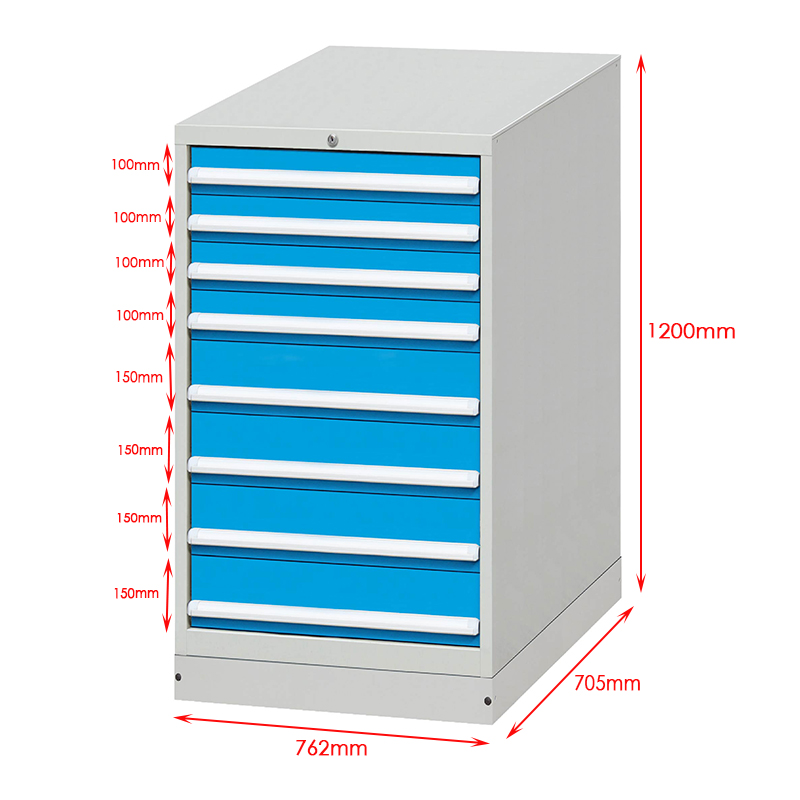 E100846-8B High quality iron steel plate workbench factory supplier multi drawers multifunction workbench 9