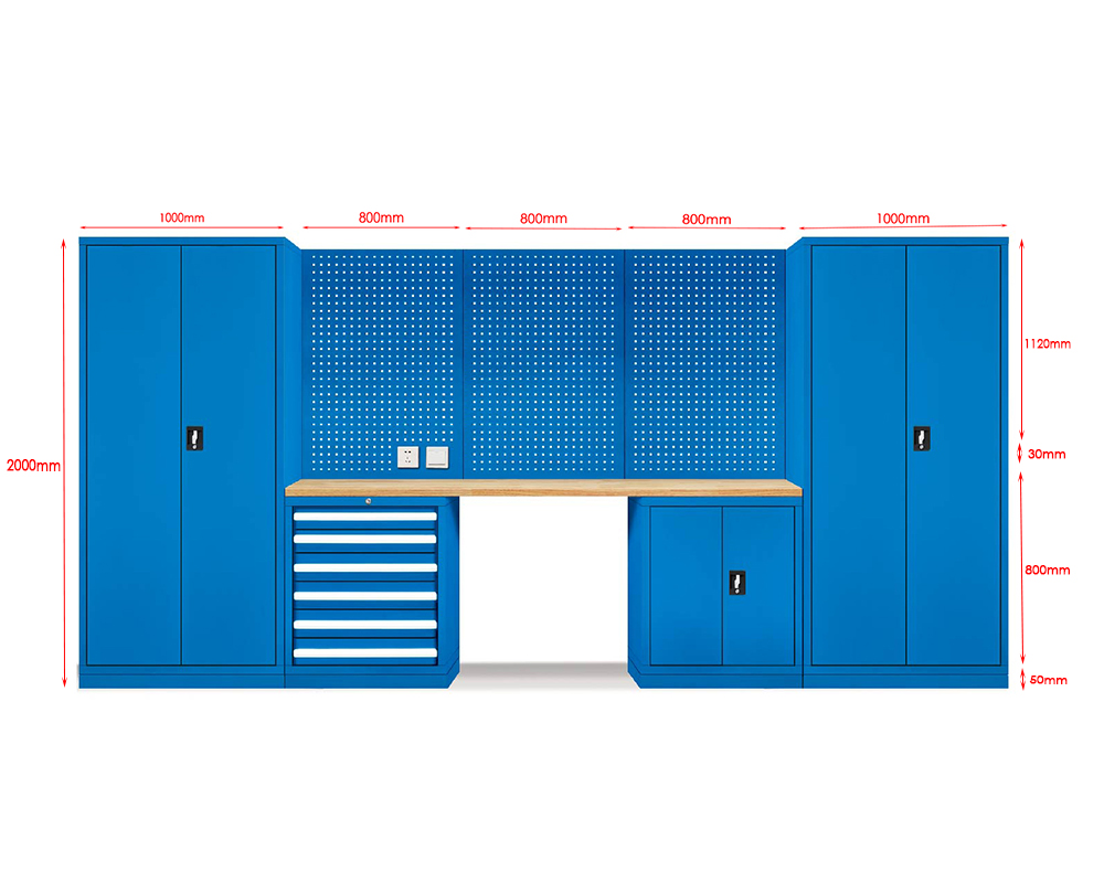 E103021 Factory Garage Customized Tool Cabinet multi-function storage cabinet with shelves and doors 9