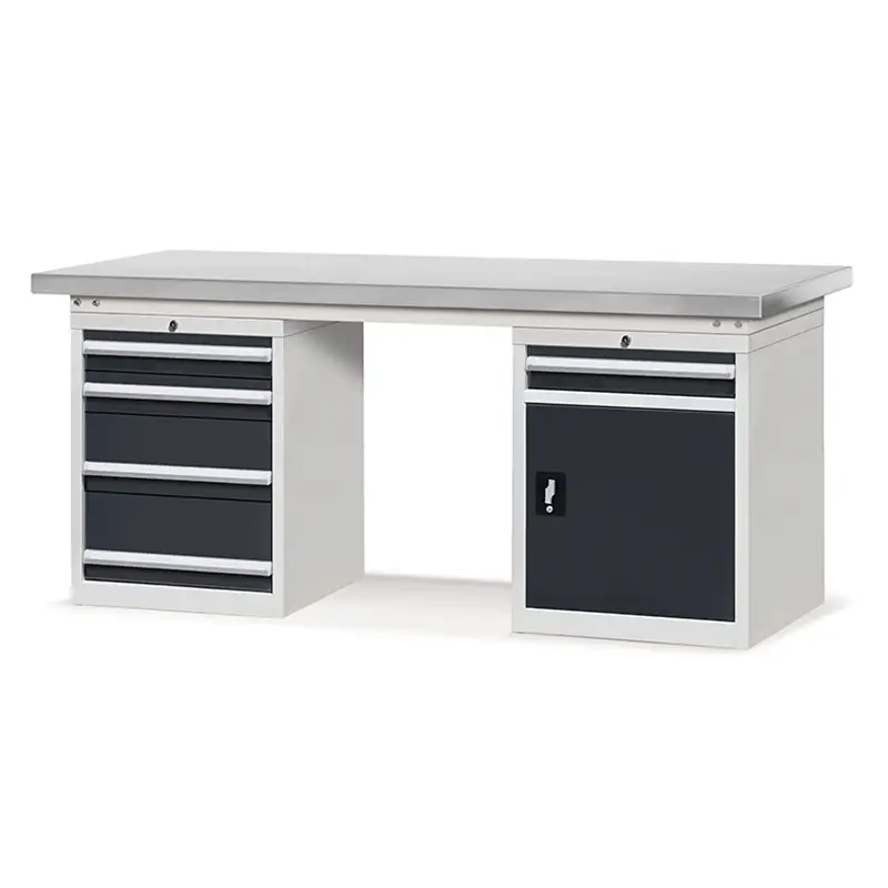 E210261-17 Storage Cabinet Tool Workbench Garage Store Drawer At Door Combination Worktables 1