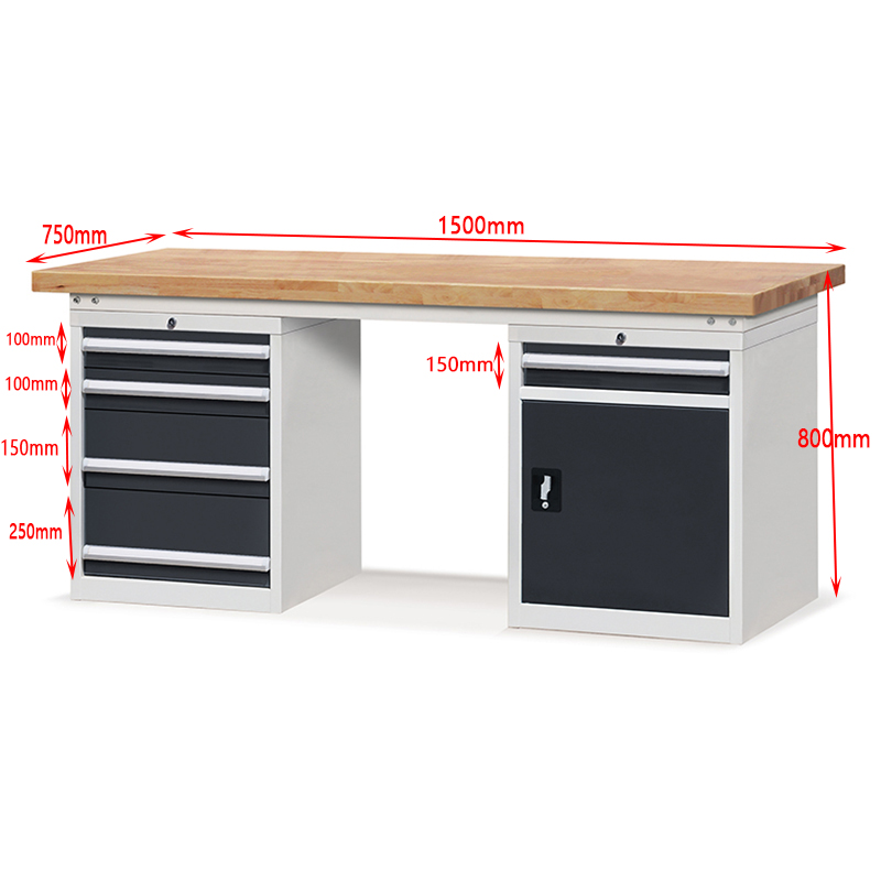 E210261-12 systems workbench tool cabinet heavy duty locker  multi  drawer   large  storage  space Company - ROCKBEN 8